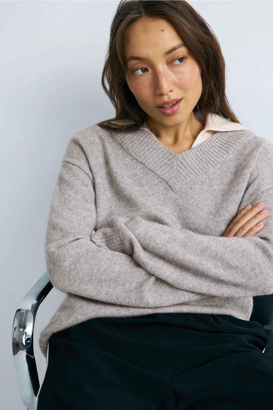 Premium Cashmino Layered Polo by NAADAM 3