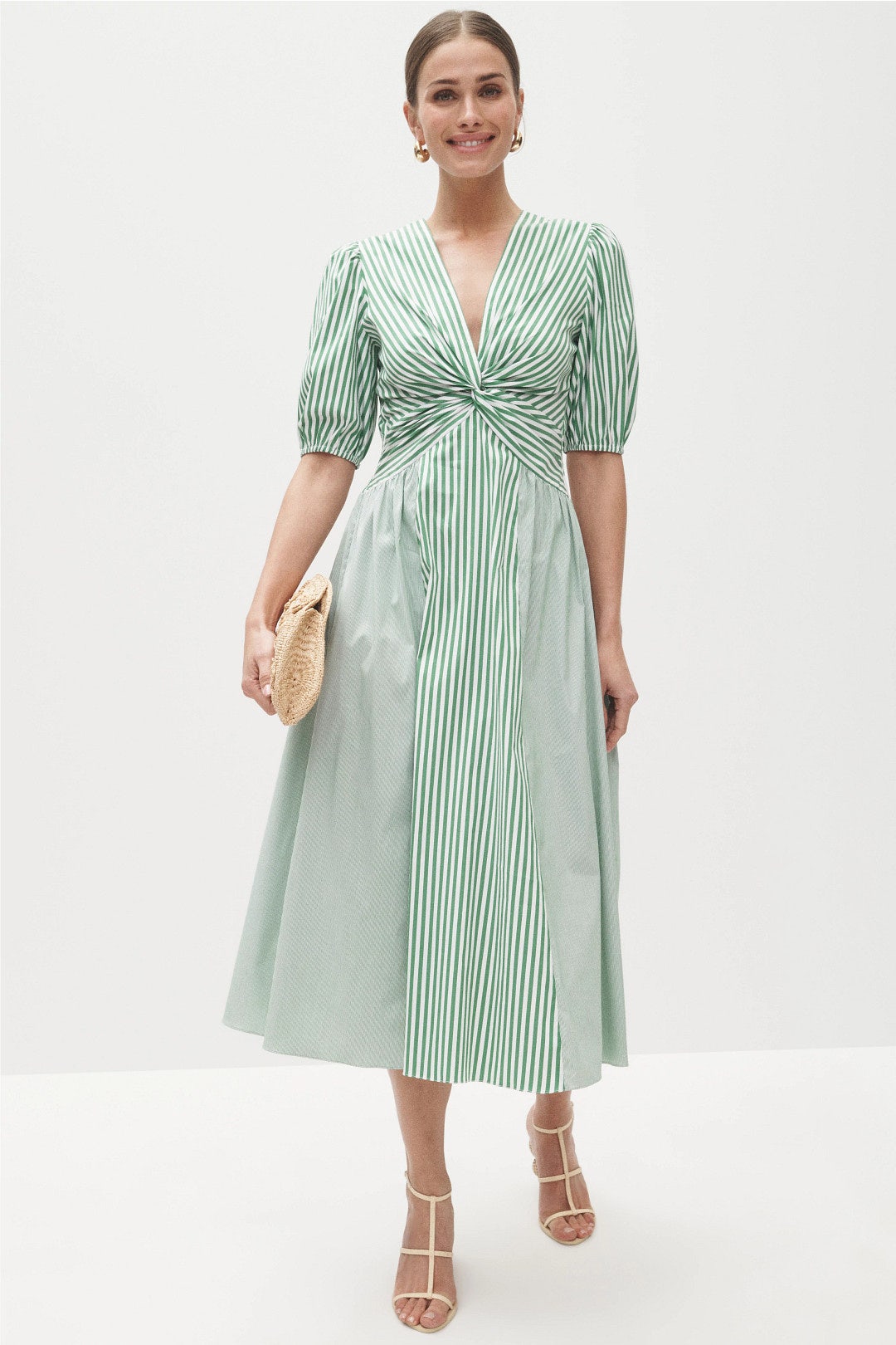 Margaret Striped Midi Dress by Shoshanna 3