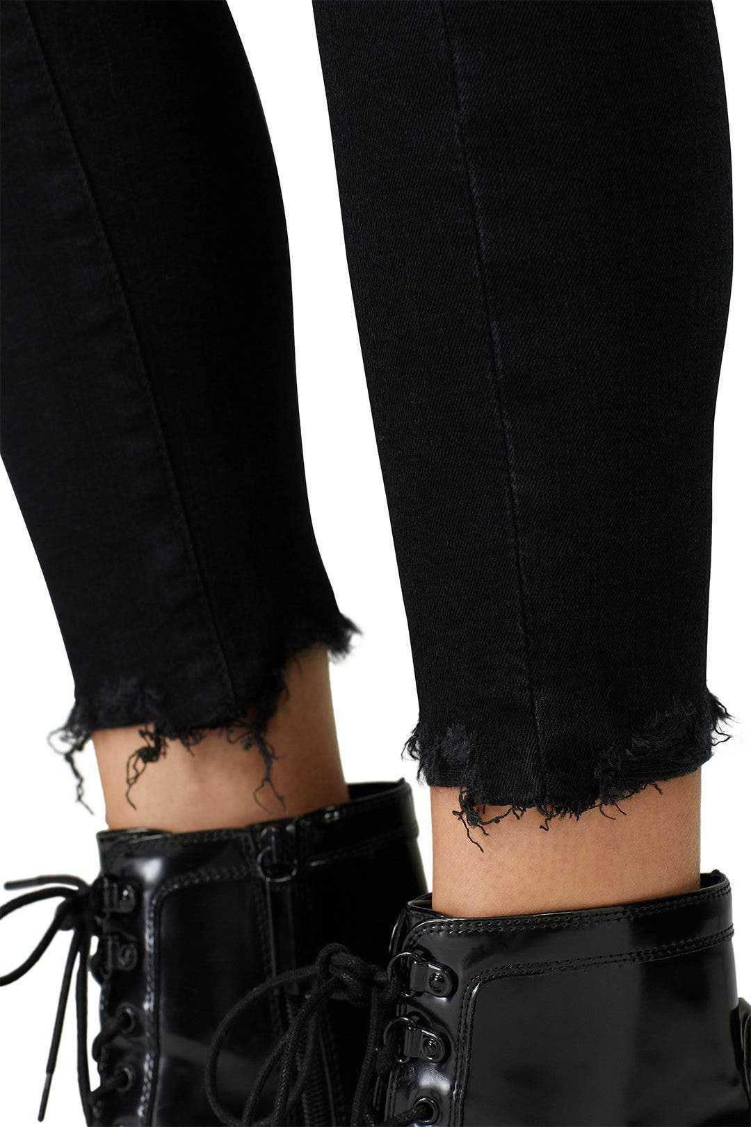 Black Farrah Skinny Ankle Jeans by AG 3