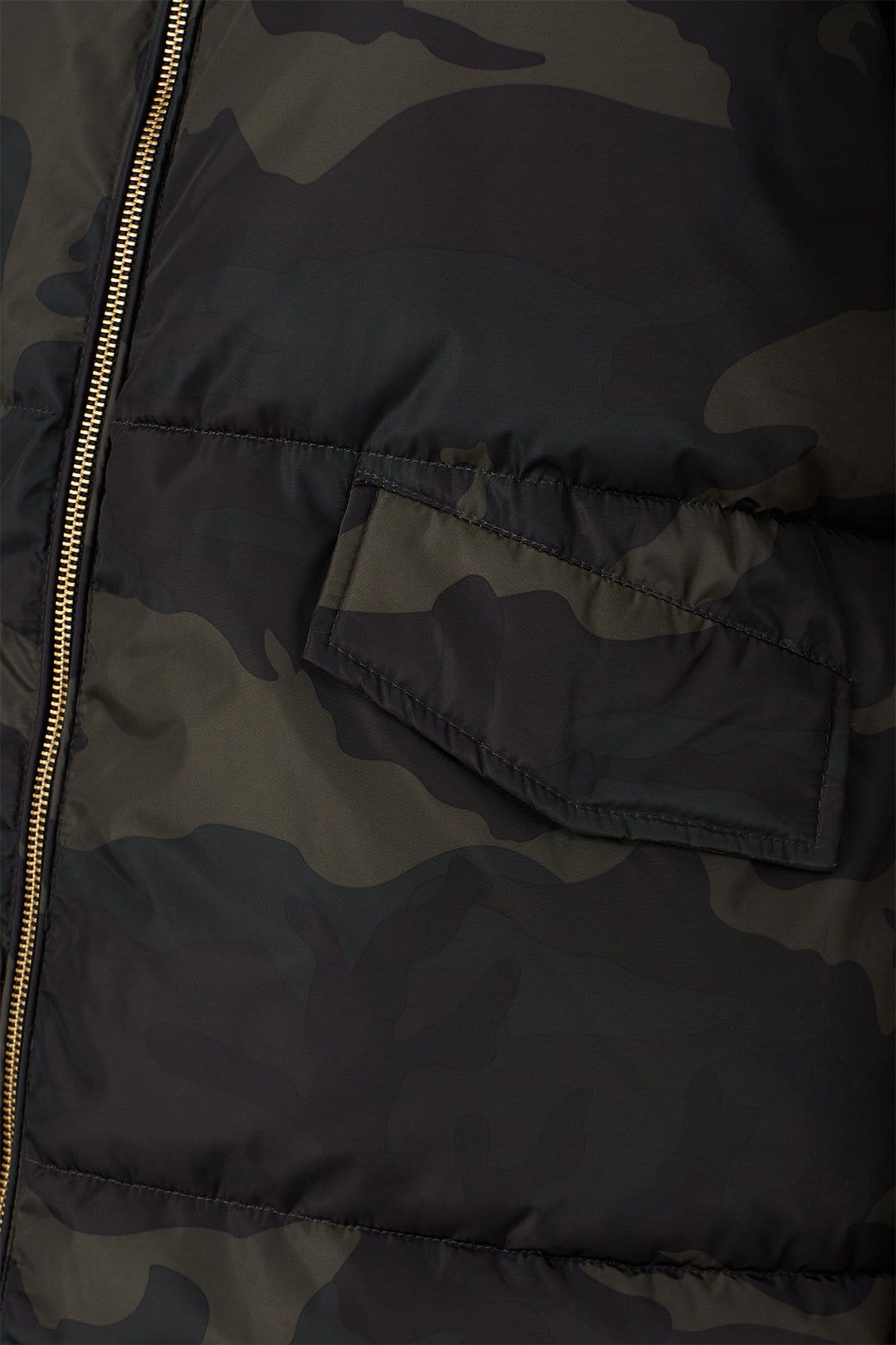 Camo Padded Aop Parka by JUNAROSE 3