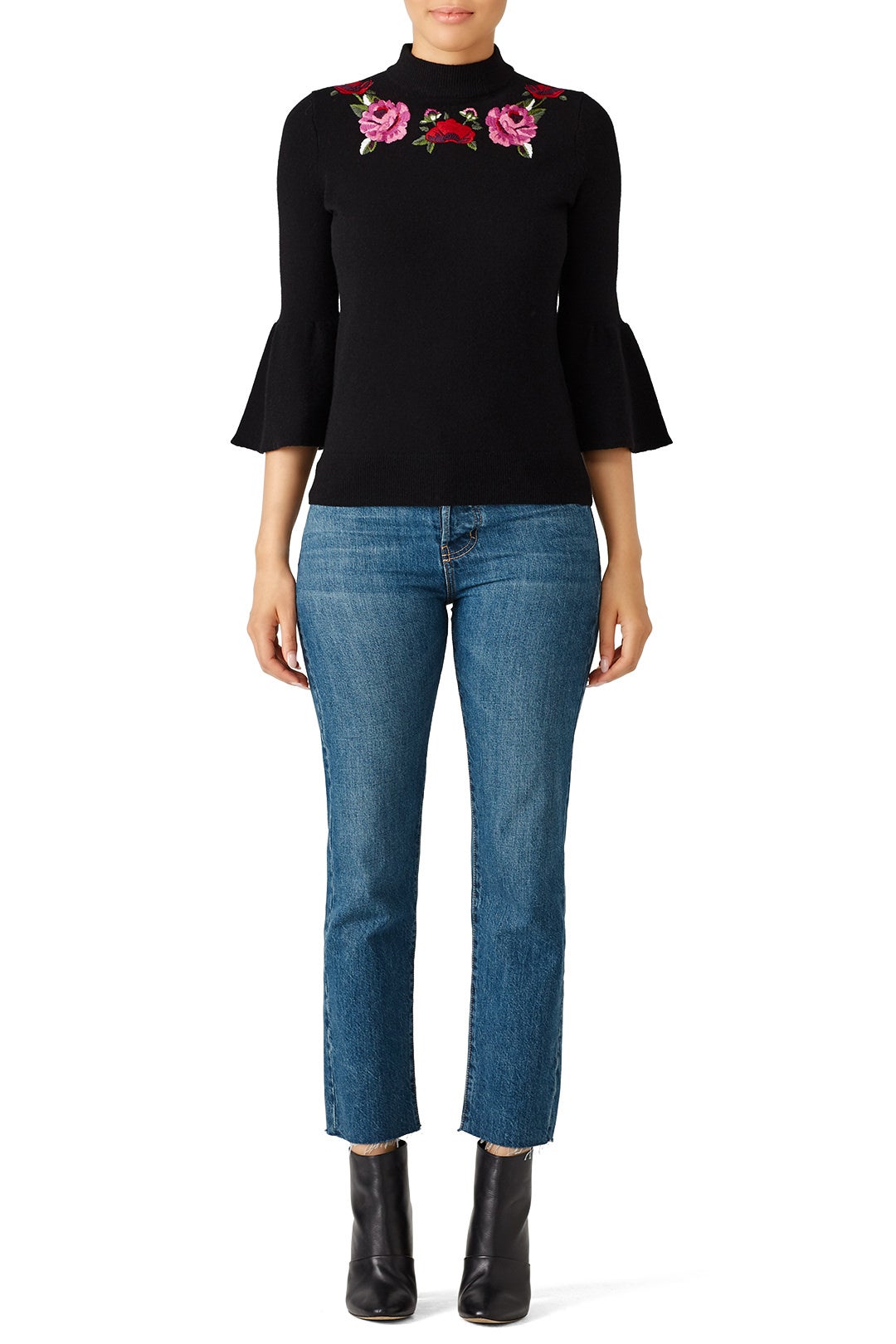 Black Blossom Sweater by kate spade new york 3