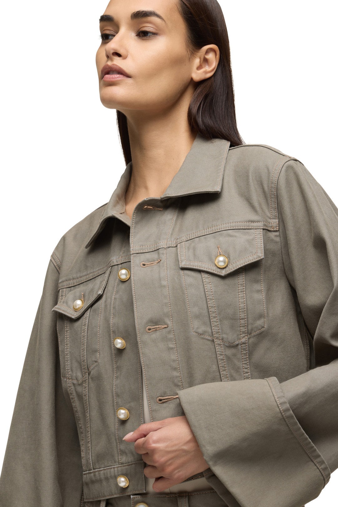 Cuffed Crop Jacket by Hudson 3