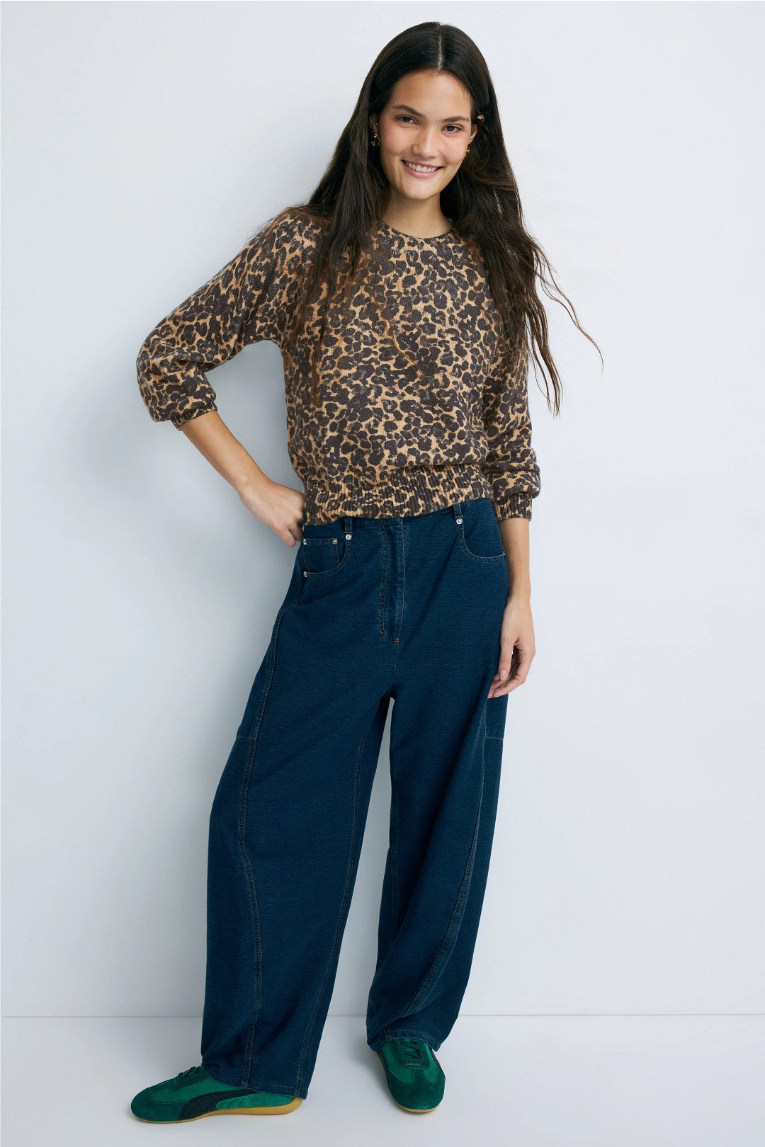 Alma Cheetah Crewneck Sweater by Marine Layer 3