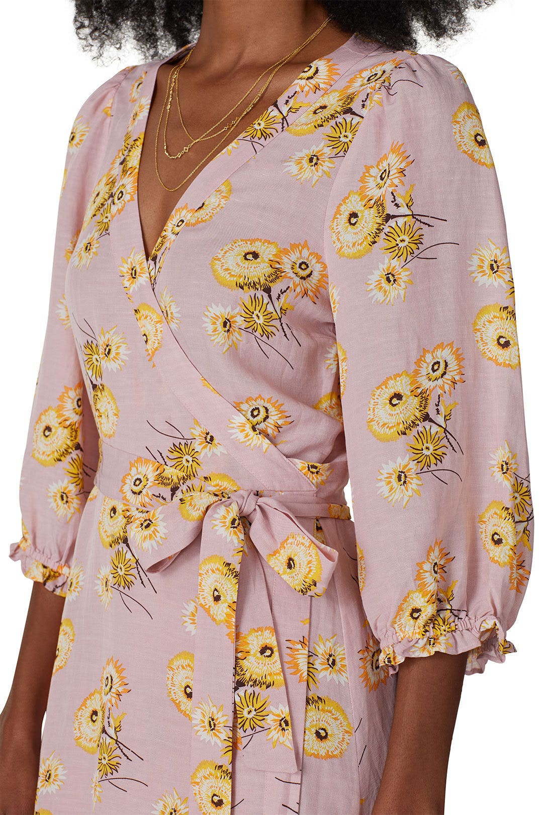 Floral Long Sleeve Wrap Dress by Madewell 3