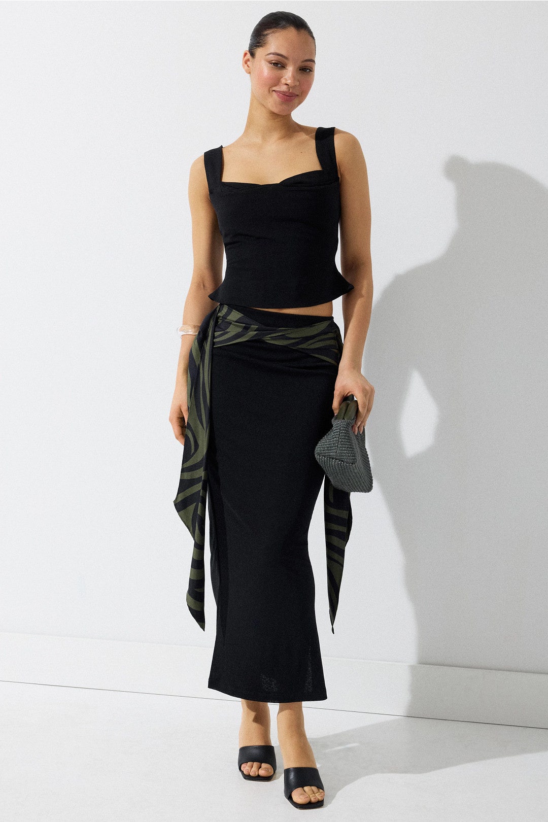 Maltha Midi Skirt by Nanushka 3