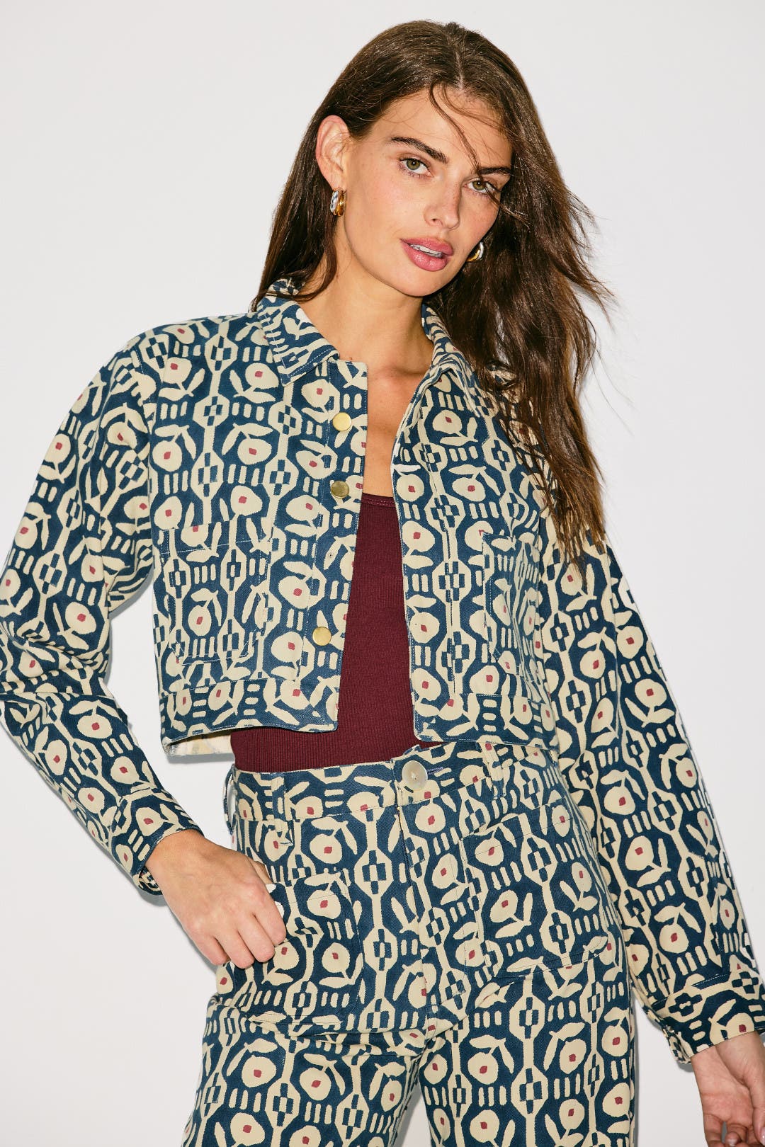 ジャケット・アウター SZ Blockprints QUILTED VEST HEART COOKIE SZ Blockprints Poppy Heart Jacket | Free People