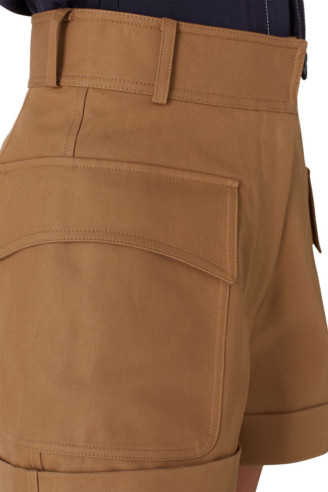 Camel Tailored Shorts by Victoria Beckham 3