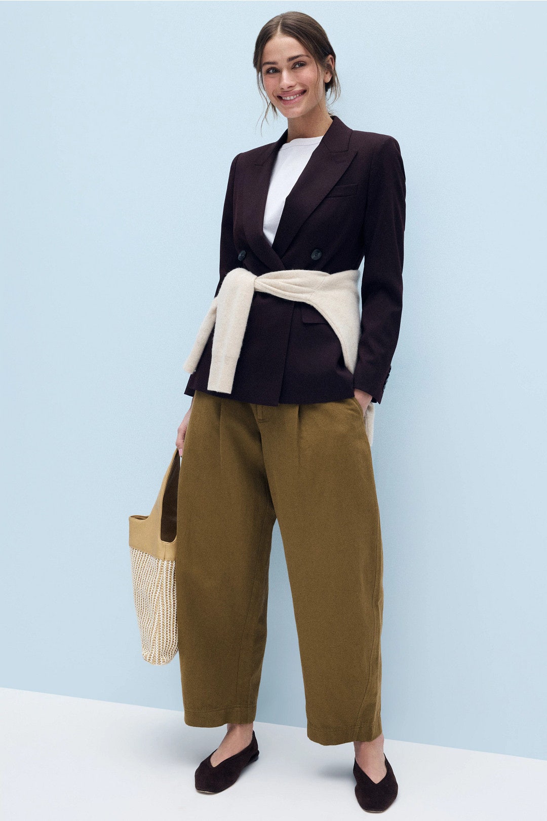 Bari Cropped Trouser by Apiece Apart 3