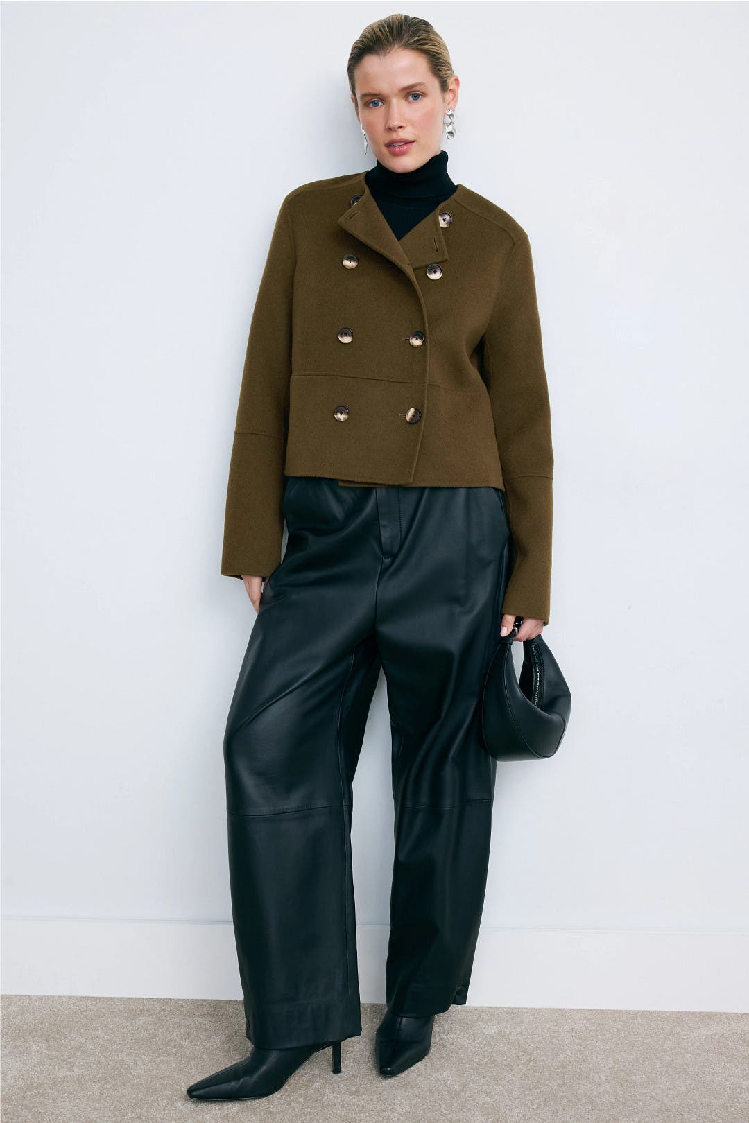 Courtney Jacket in Double Face Wool by Proenza Schouler White
