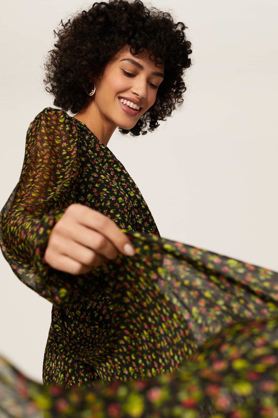 Vivian Winter Rose Dress by CAROLINE CONSTAS 3