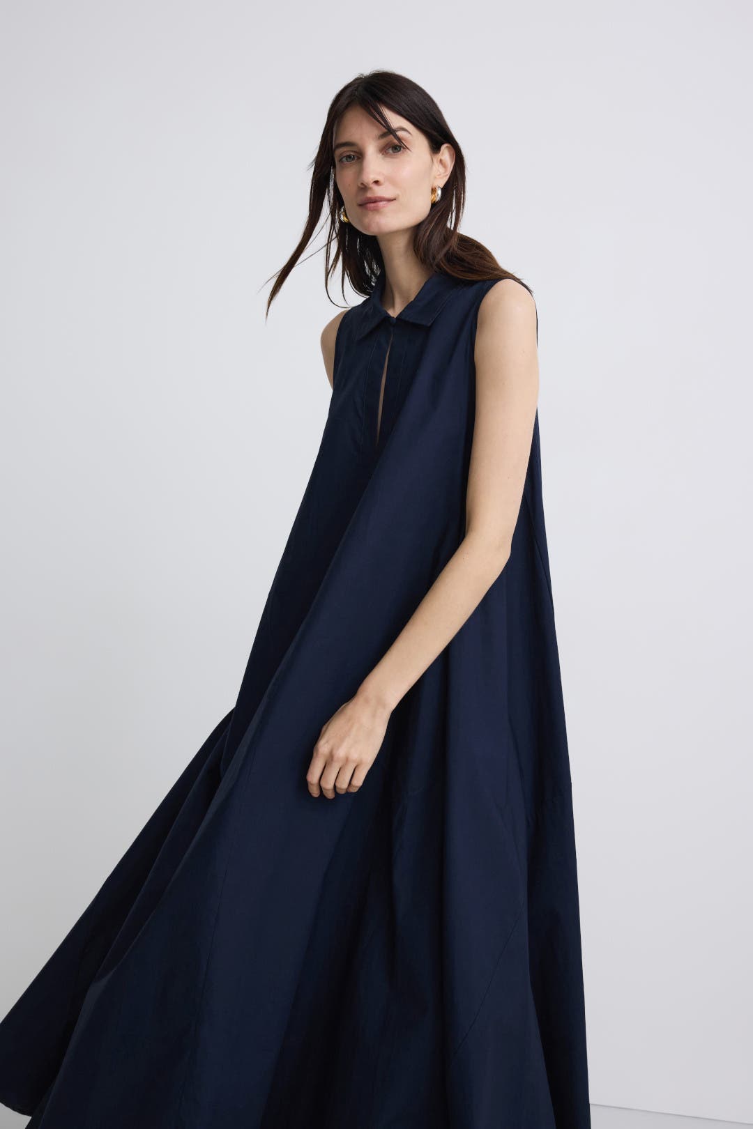 Cotton Poplin Maxi Dress by Emporio Armani | Rent the Runway