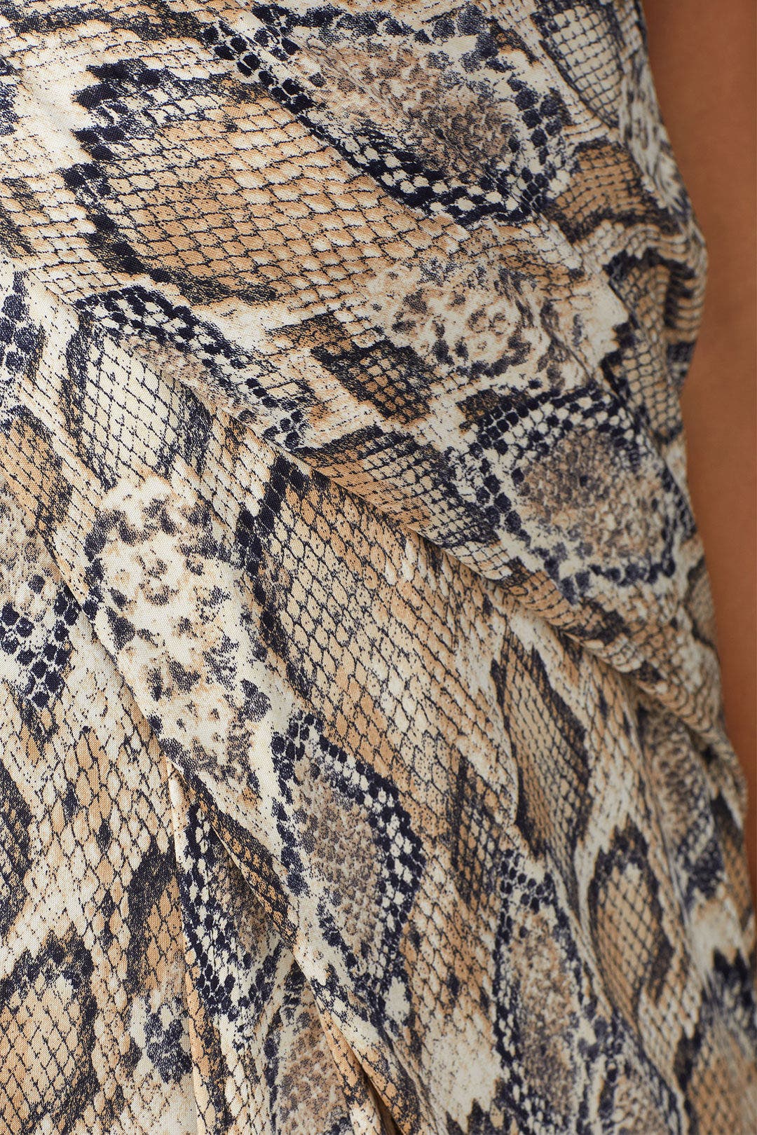 Snake Printed Faux Wrap Dress by Great Jones 3
