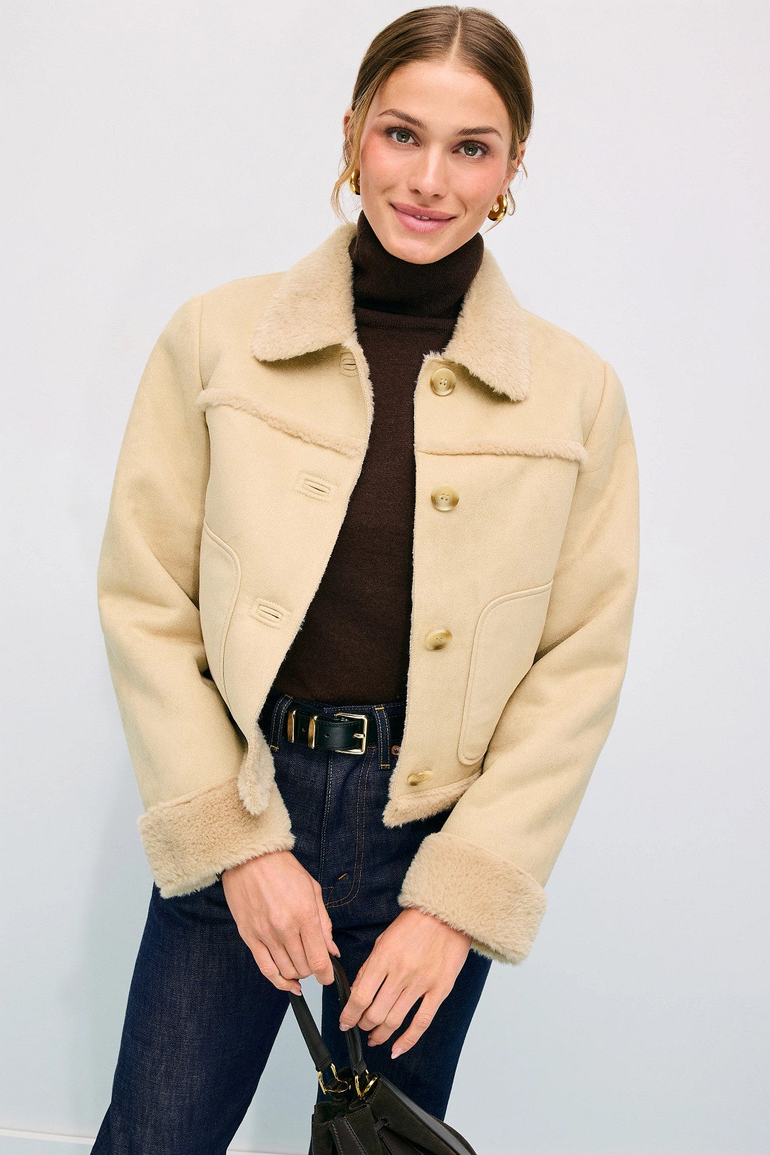 Astra Shearling Jacket by LE JEAN 3