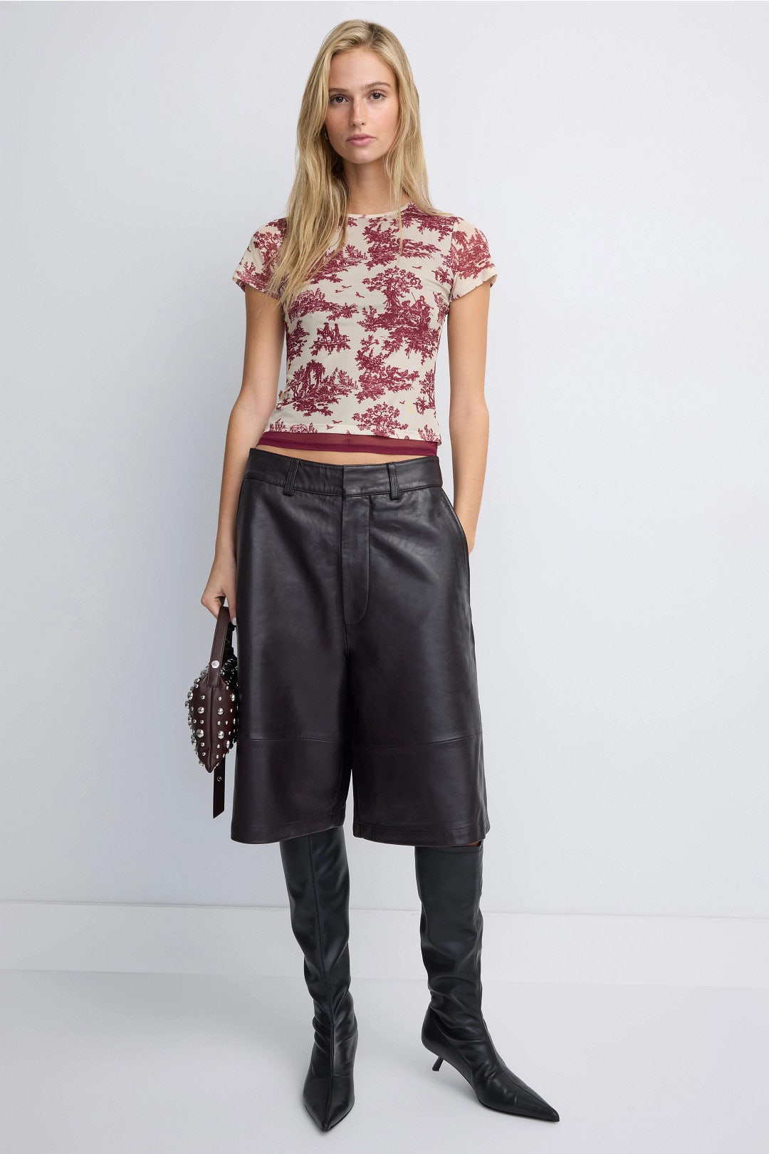 Toile Printed Mini Mesh Tee by MIAOU 3