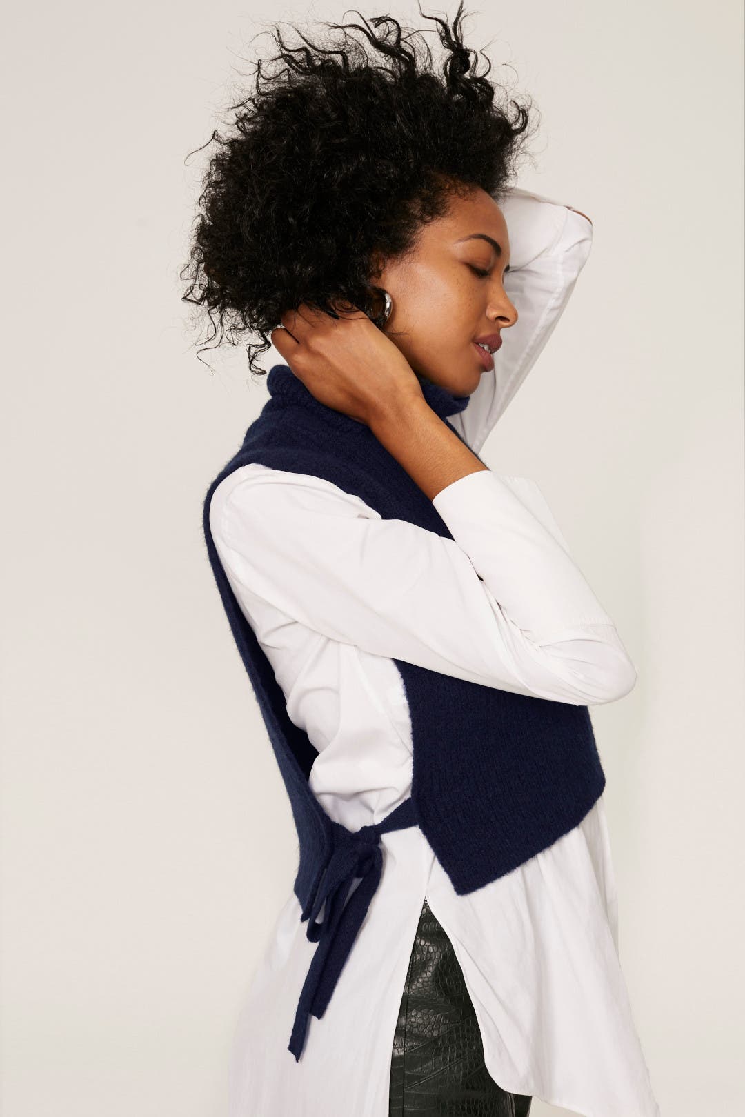 トップス THE RERACS SCARF COLLAR PULLOVER VEST トップス THE RERACS SCARF COLLAR PULLOVER VEST トップス THE RERACS