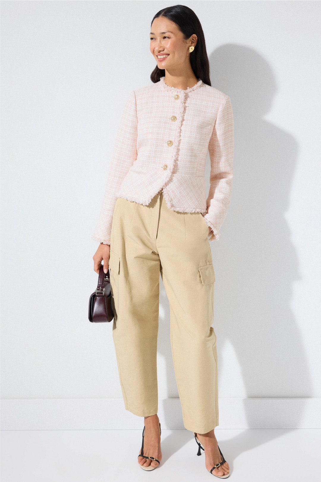 Fringe Tweed Blazer by Derek Lam 10 Crosby x RTR 3