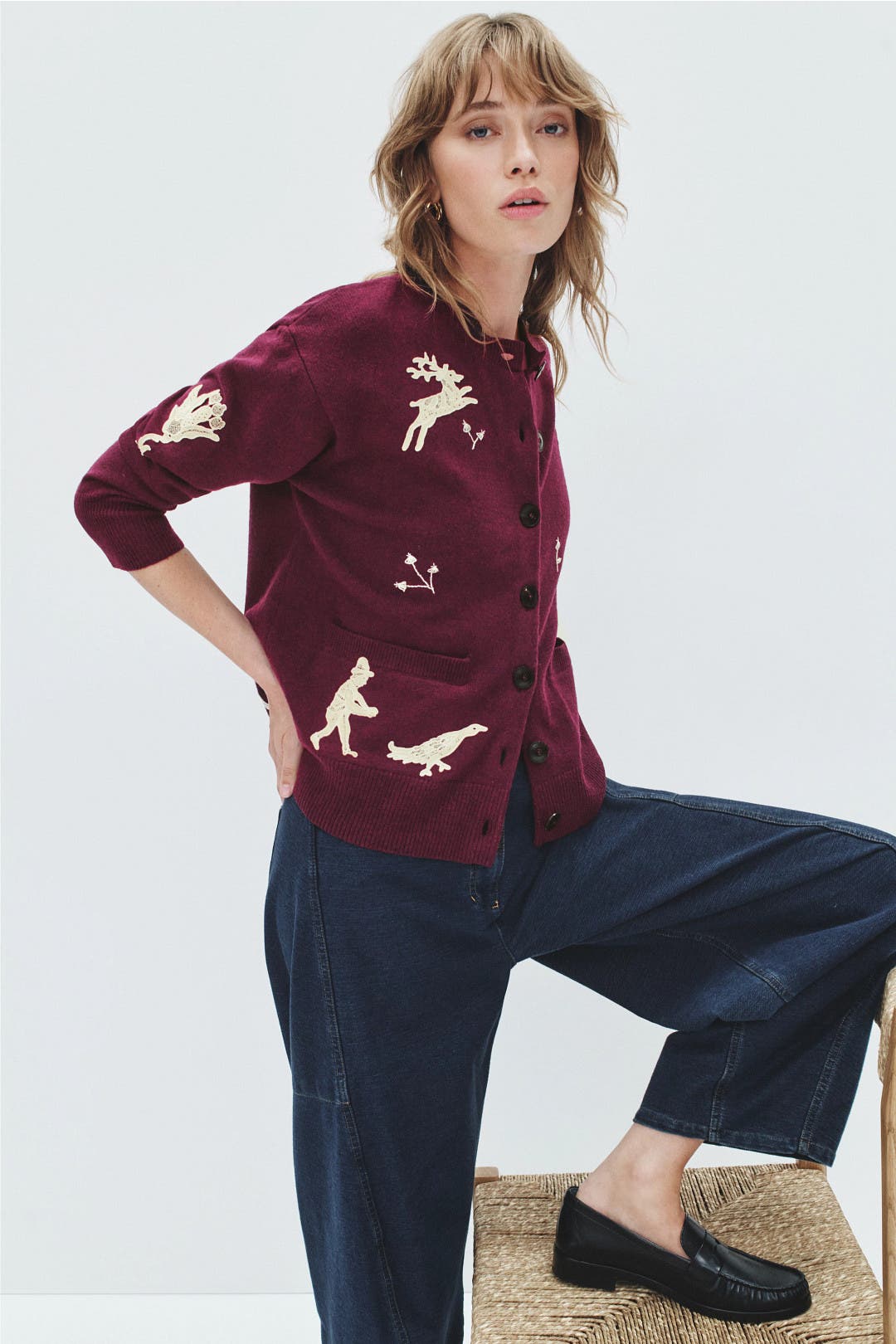 Mika Applique Cardigan by Sea New York | Rent the Runway