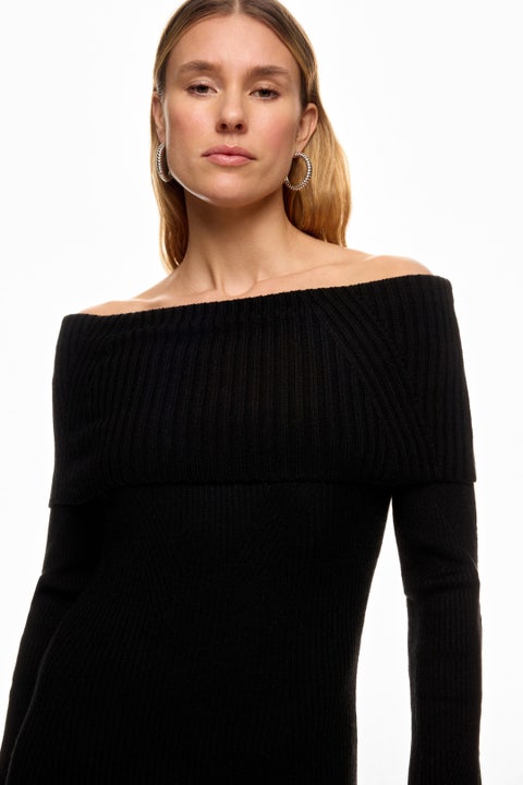 maje off shoulder dress