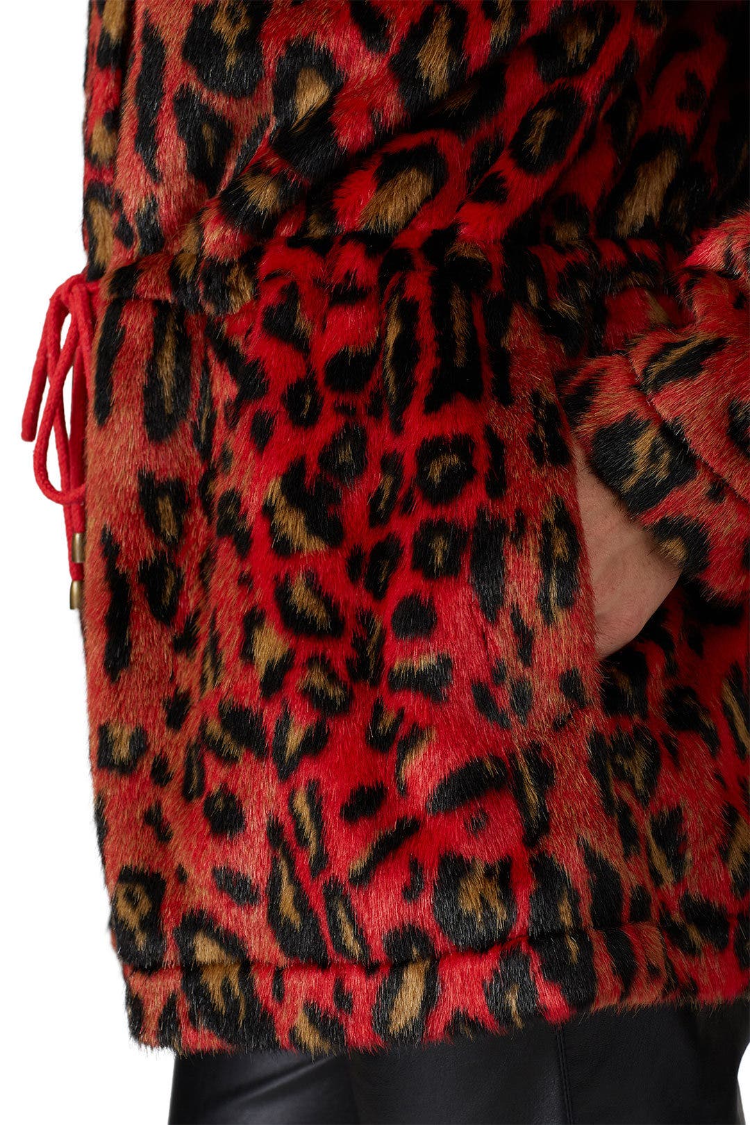 Faux Fur Leopard Anorak Jacket by Nicole Miller | Rent the Runway