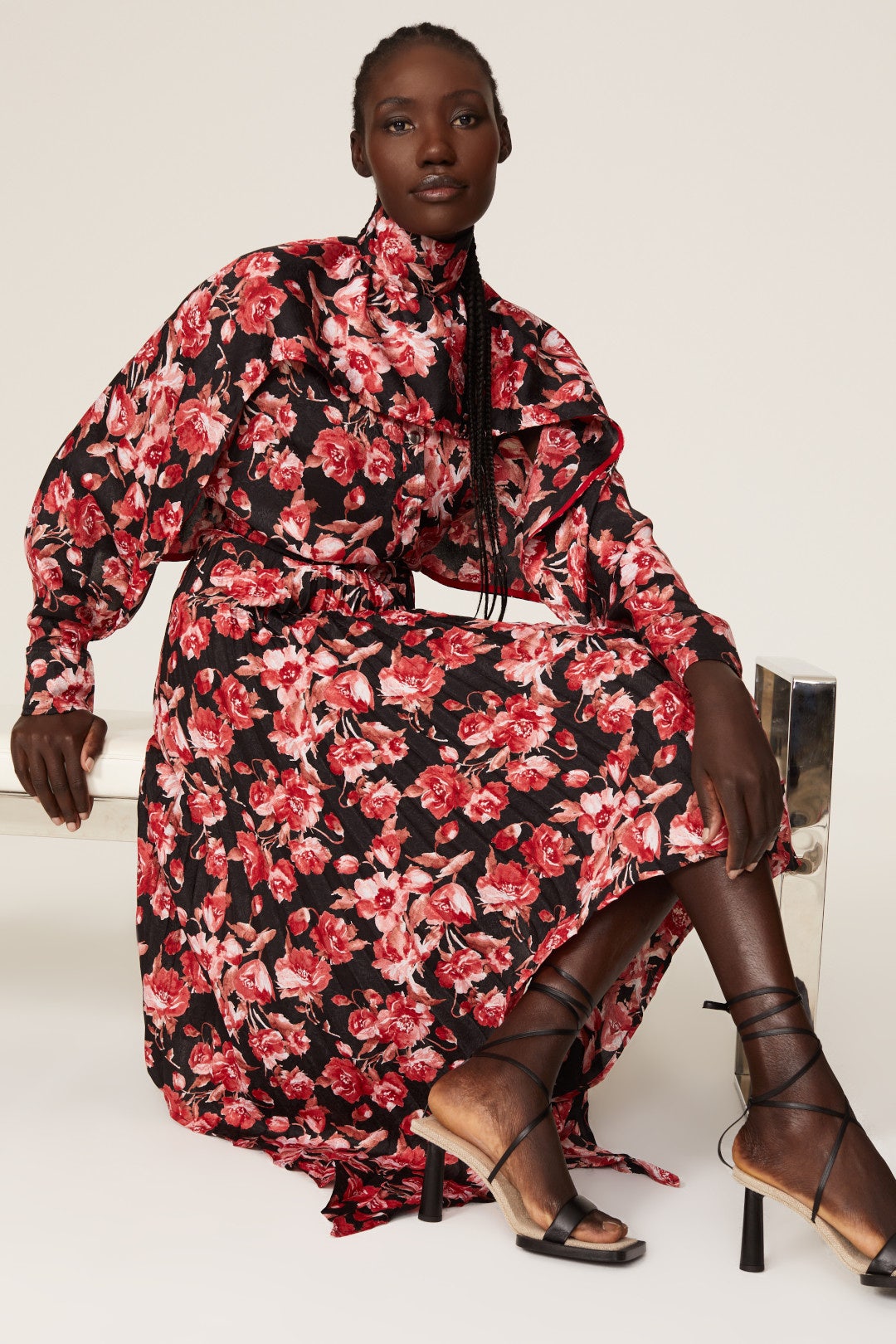 Nightmare Floral Pleated Skirt by Thebe Magugu 3
