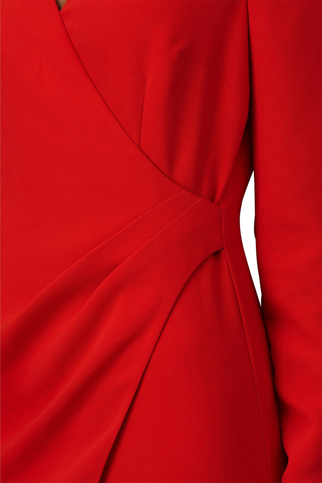 Red Faux Wrap Dani Dress by LIKELY 3