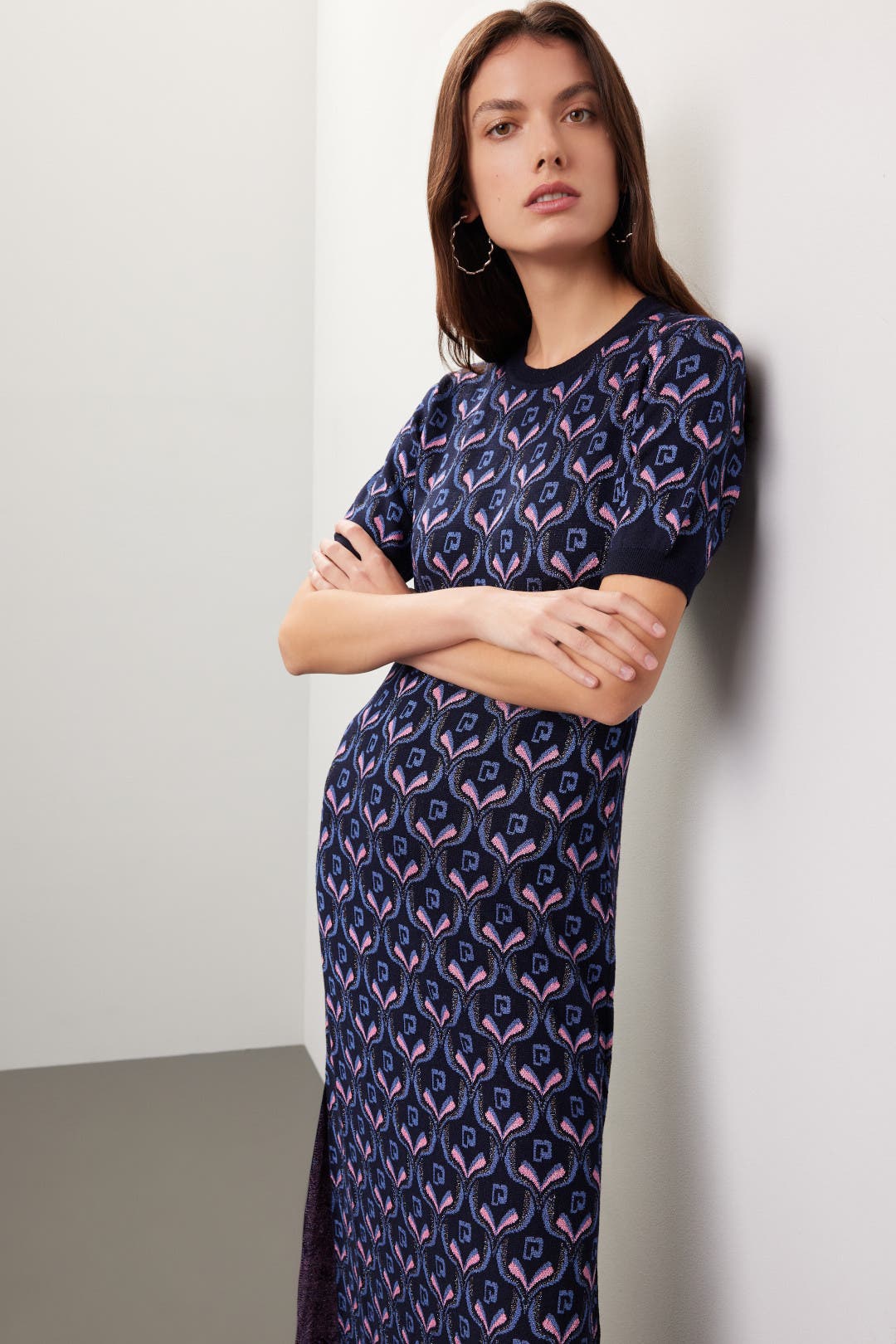 【関税込み】PACO RABANNE Acrylic knit dress Rabanne Acrylic Knit Dress Skirts Light Blue | ModeSens