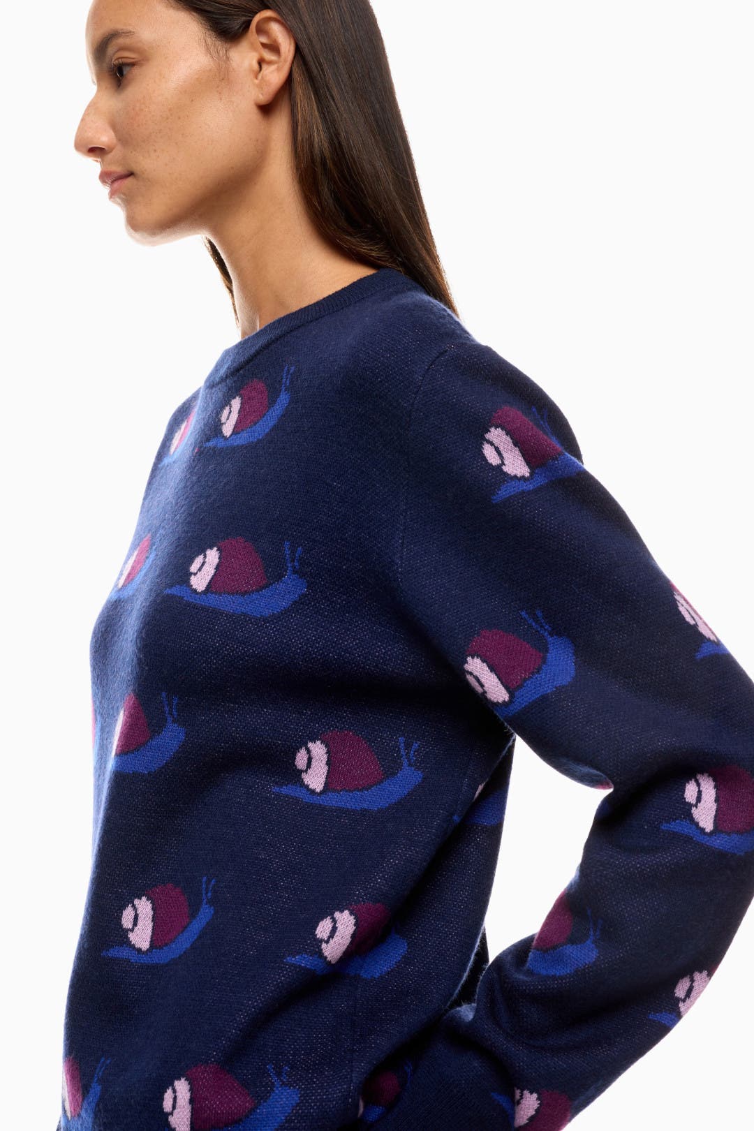 Navy Escargot Sweater by Terez | Rent the Runway
