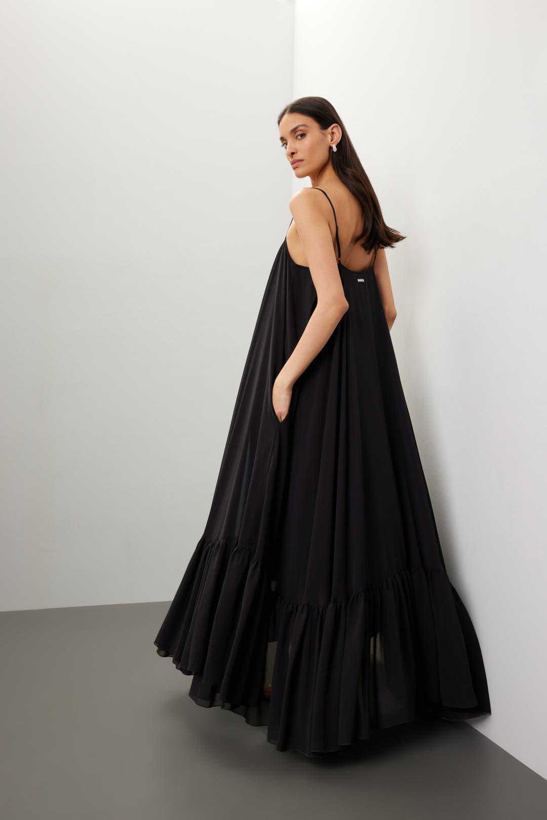 【関税&送料込】Rotate Birger Christensen Long Dress With Dr Chiffon Midi Dress by ROTATE Birger Christensen | Rent the
