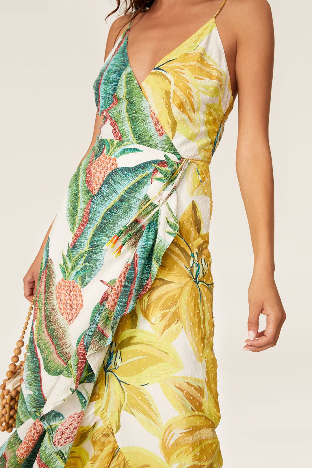 Azalea Forest Wrap Dress by FARM Rio | Rent the Runway