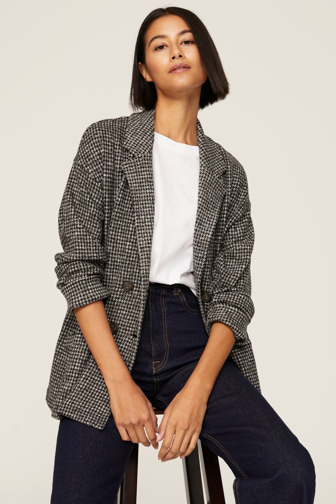 Houndstooth Blazer by Madewell | Rent the Runway