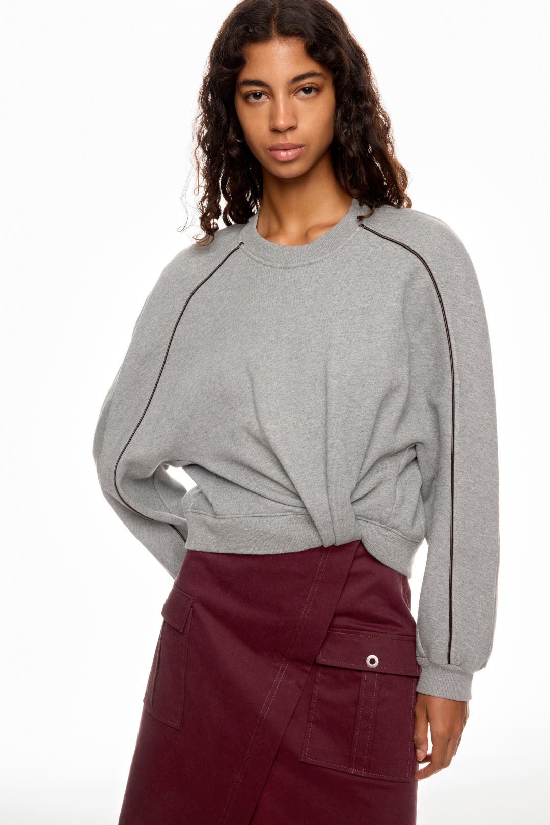 Long Sleeve Draped Knit Dress by 3.1 Phillip Lim | Rent the Runway