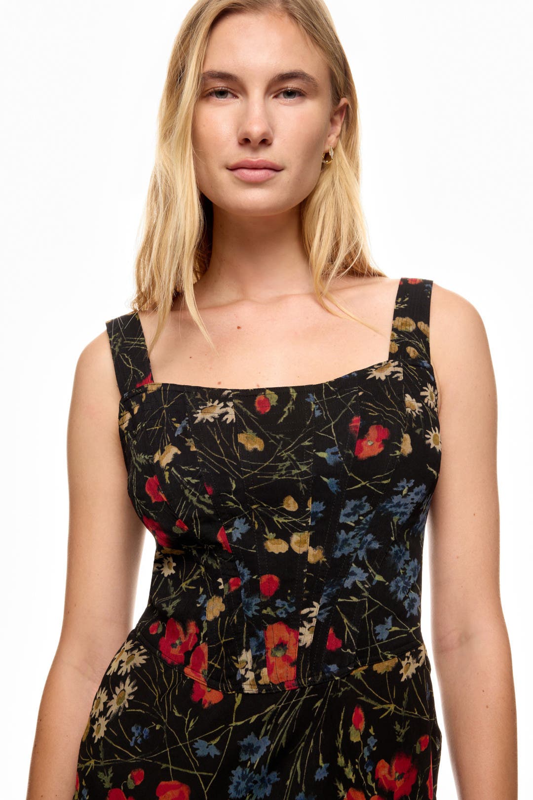 Floral Corset Chiffon Maxi Dress by Polo Ralph Lauren | Rent