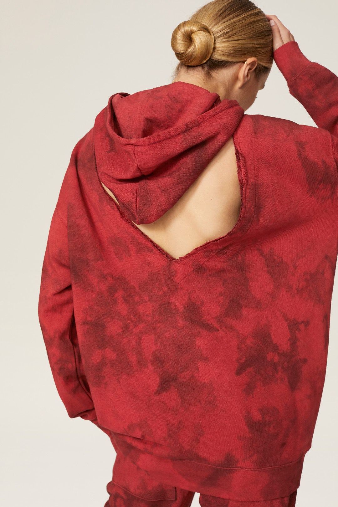 Cutout Tie Dye Hoodie by Hudson 3