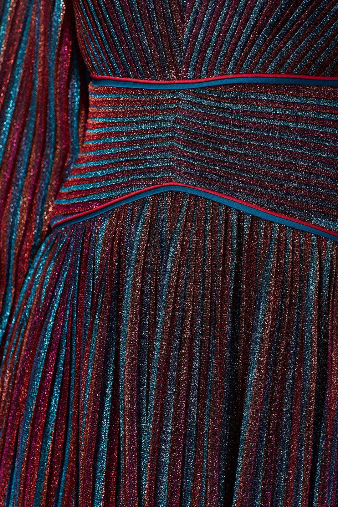 Rainbow Pleated Gown by SIMKHAI 3