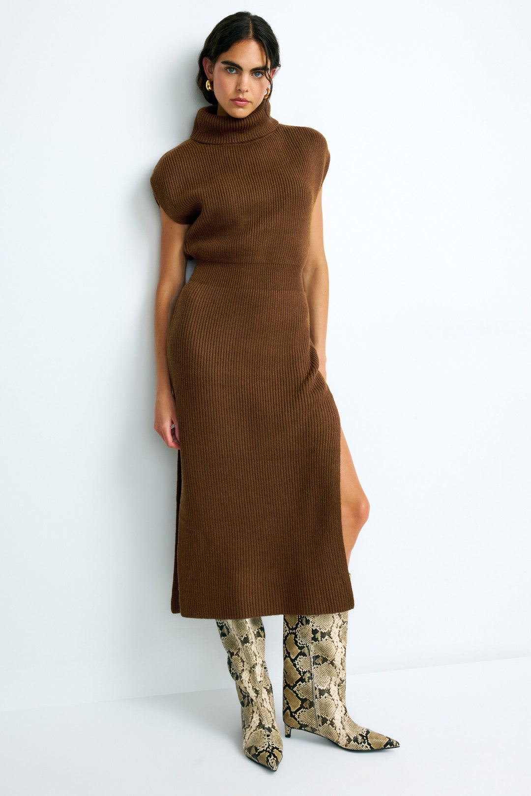 Brown Marigold Sweater Dress by Splendid 3