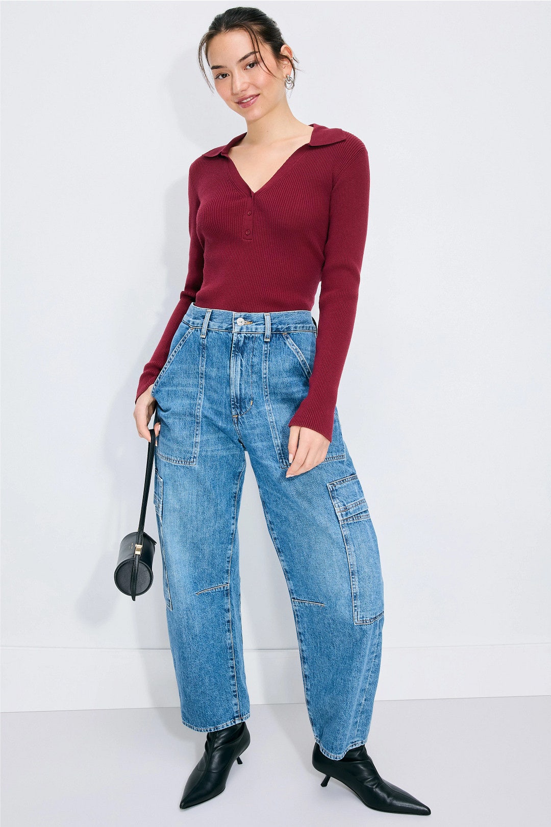 Collared V-Neck Sweater by T.W.I.N. 3