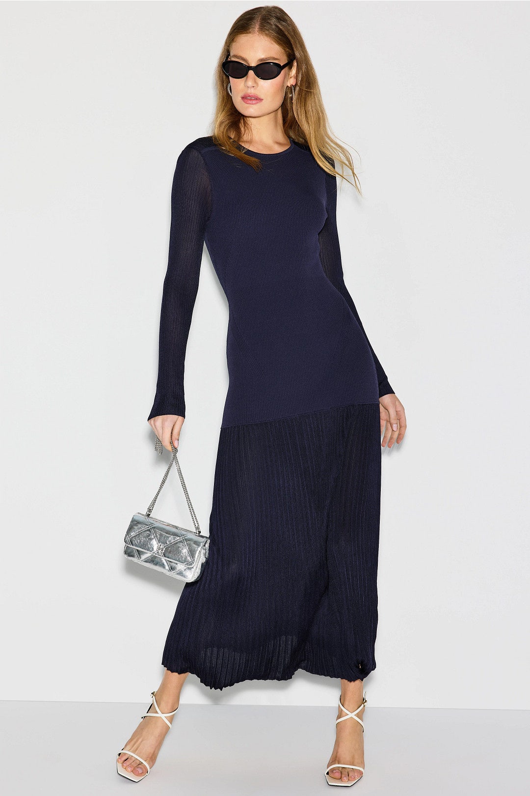 Semi-Sheer Knit Midi Dress by Derek Lam 10 Crosby x RTR 3