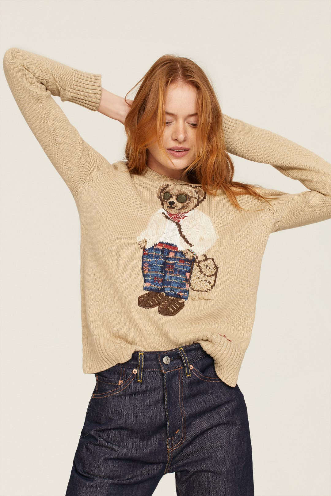 Madras Bear Sweater by Polo Ralph Lauren | Rent the Runway