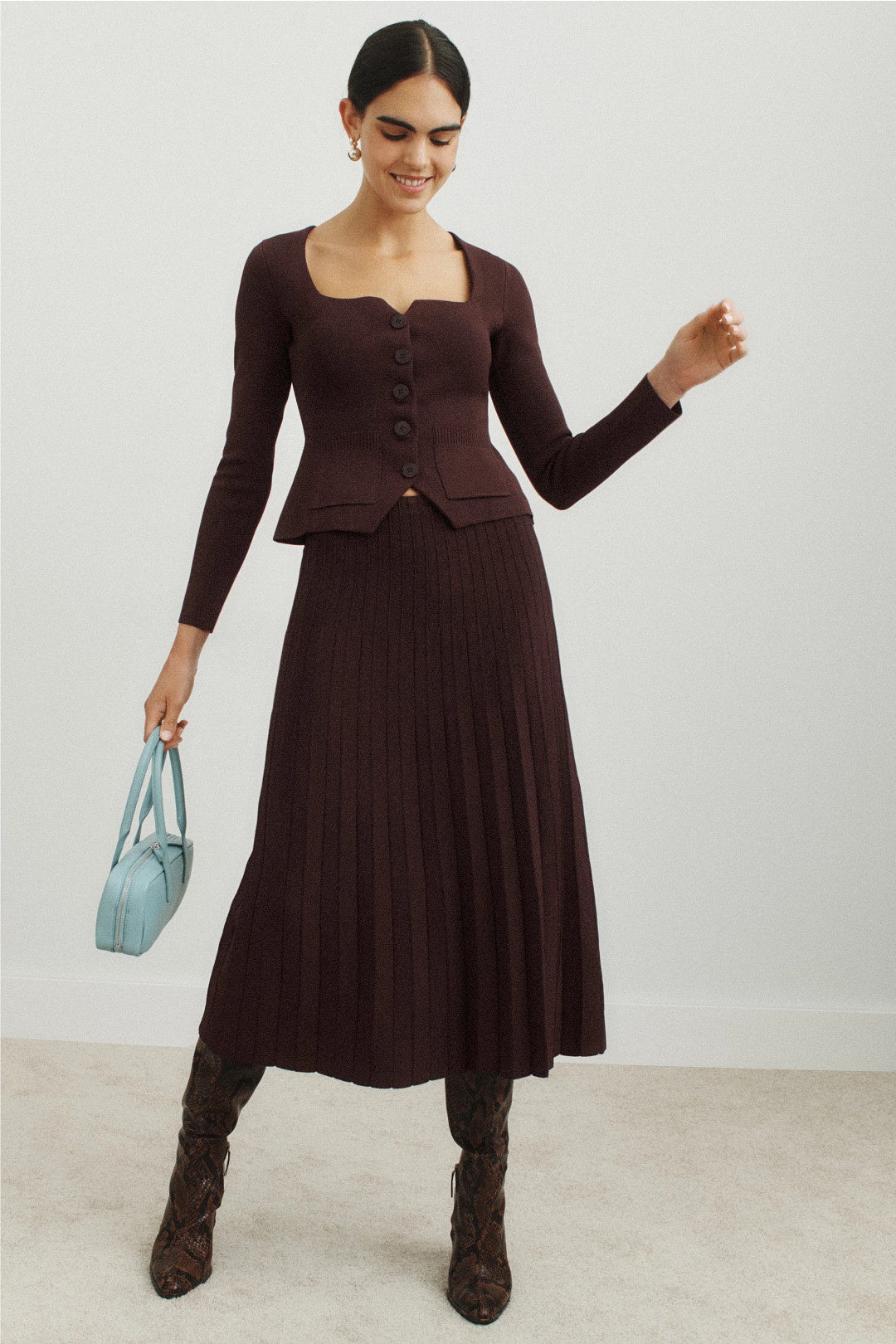 Lena Pleated Skirt by Staud 3