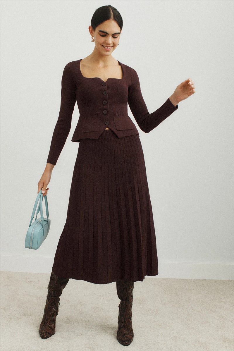 Lena Pleated Skirt by Staud - Photo 3