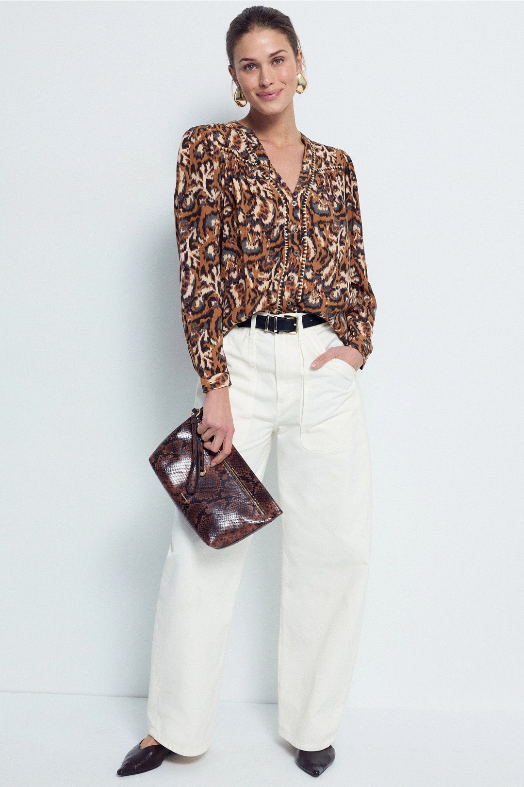 Onada Aniam Print Top by ba&sh 3