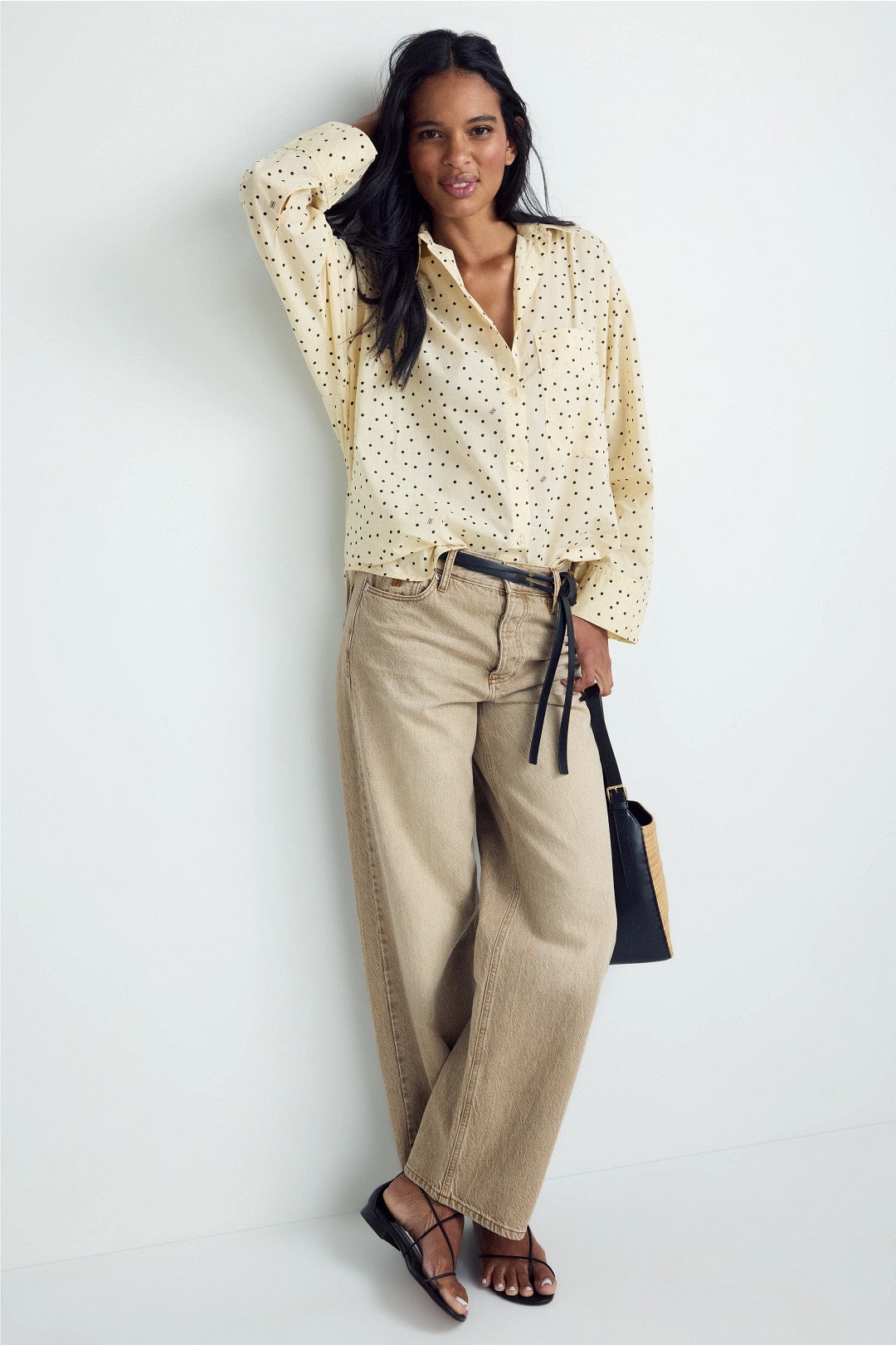 Derris Polka Dot Button Down Shirt by By Malene Birger 3