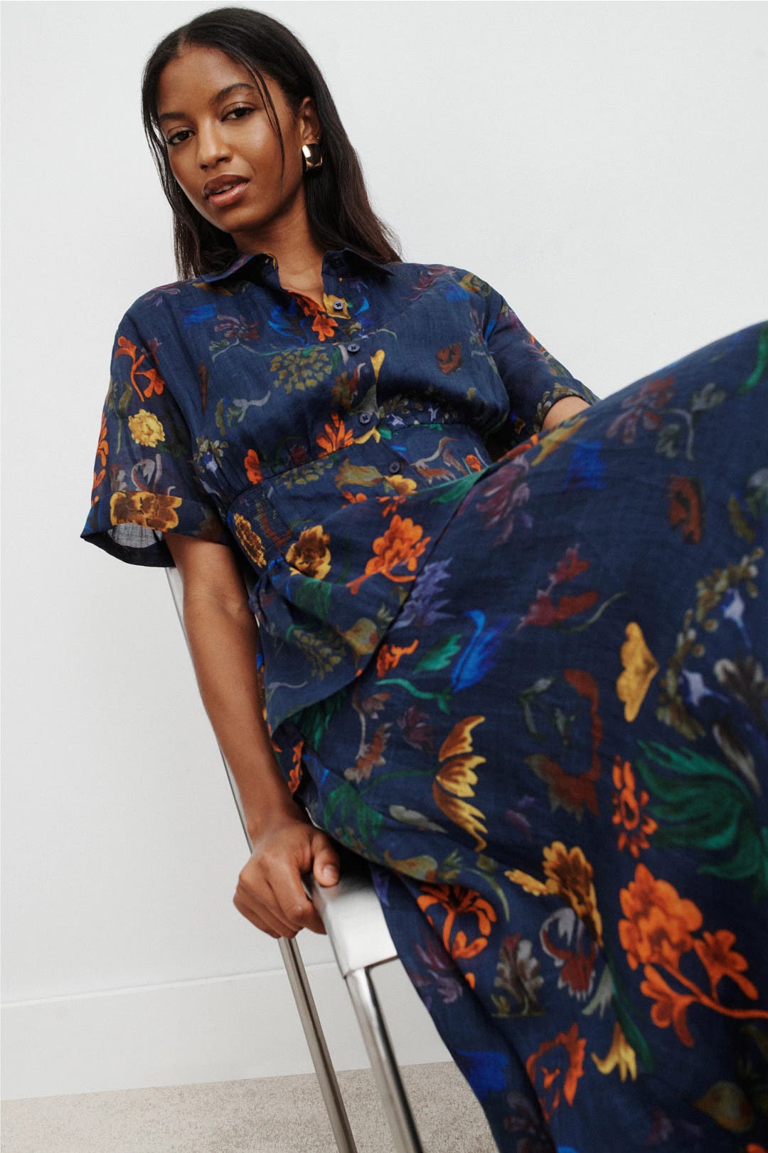 Blue Boogie Woogie Bugle Boy Dress by Rosie Assoulin | Rent the Runway