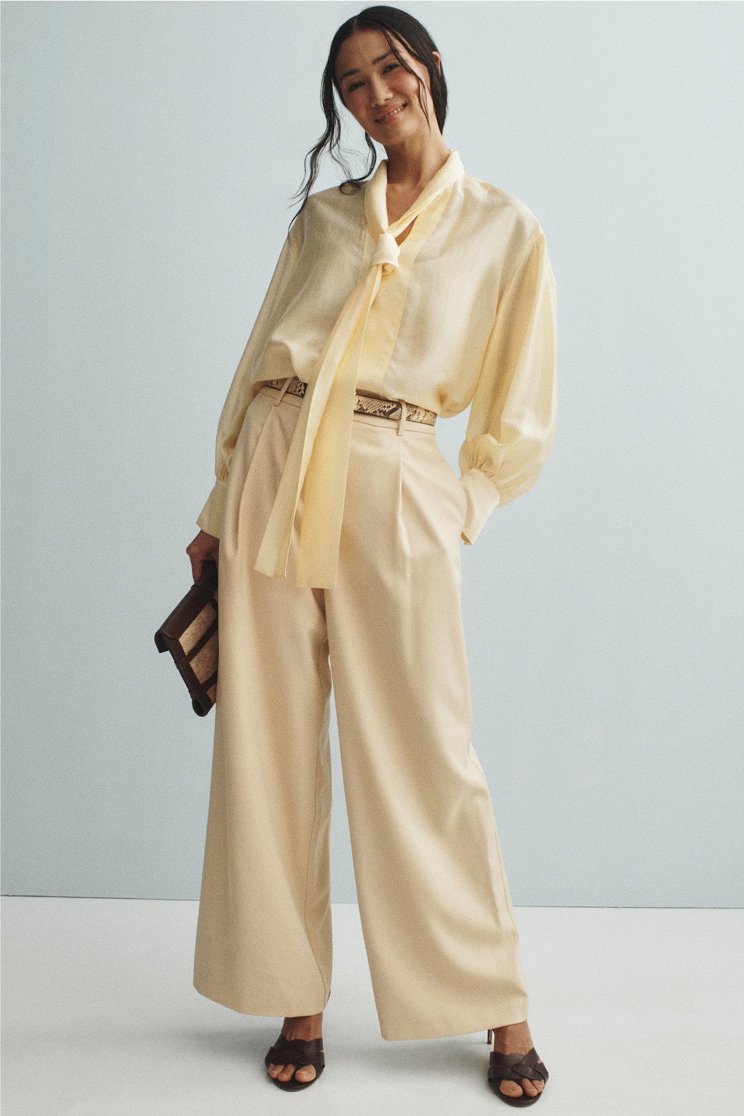 Pleated Wide Leg Trousers by Toccin 3
