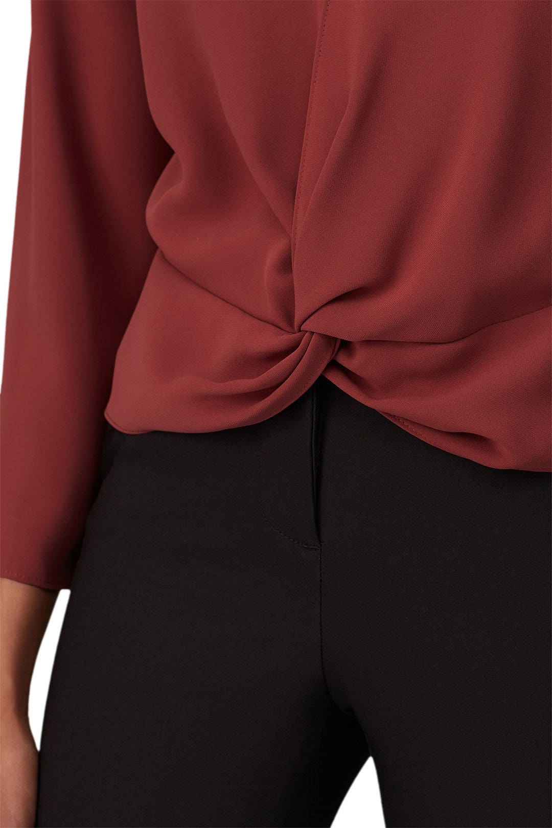 Red Long Sleeve Halifax Top by Amanda Uprichard 3