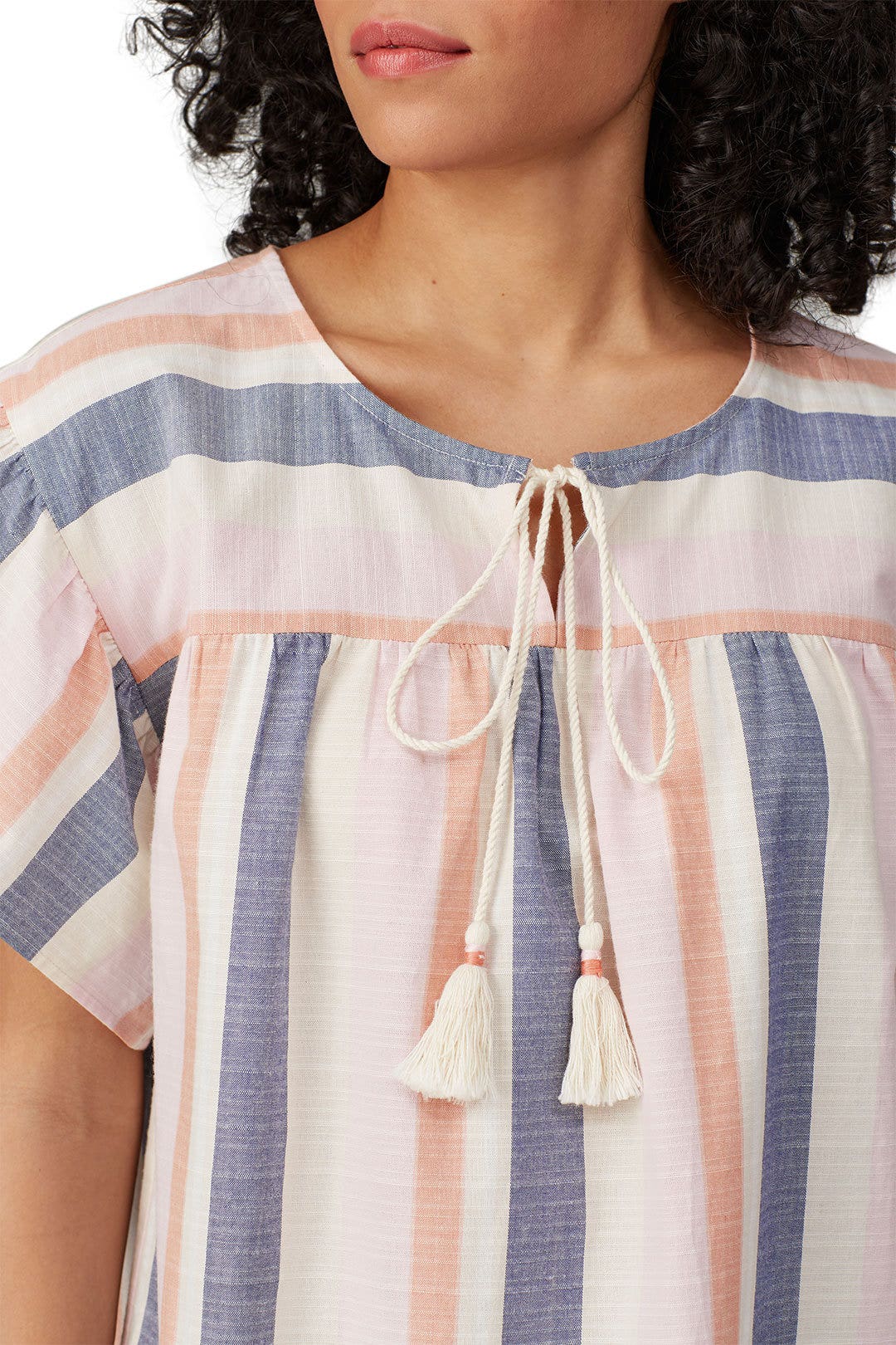 Romina Tie Front Blouse by B Collection by Bobeau 3