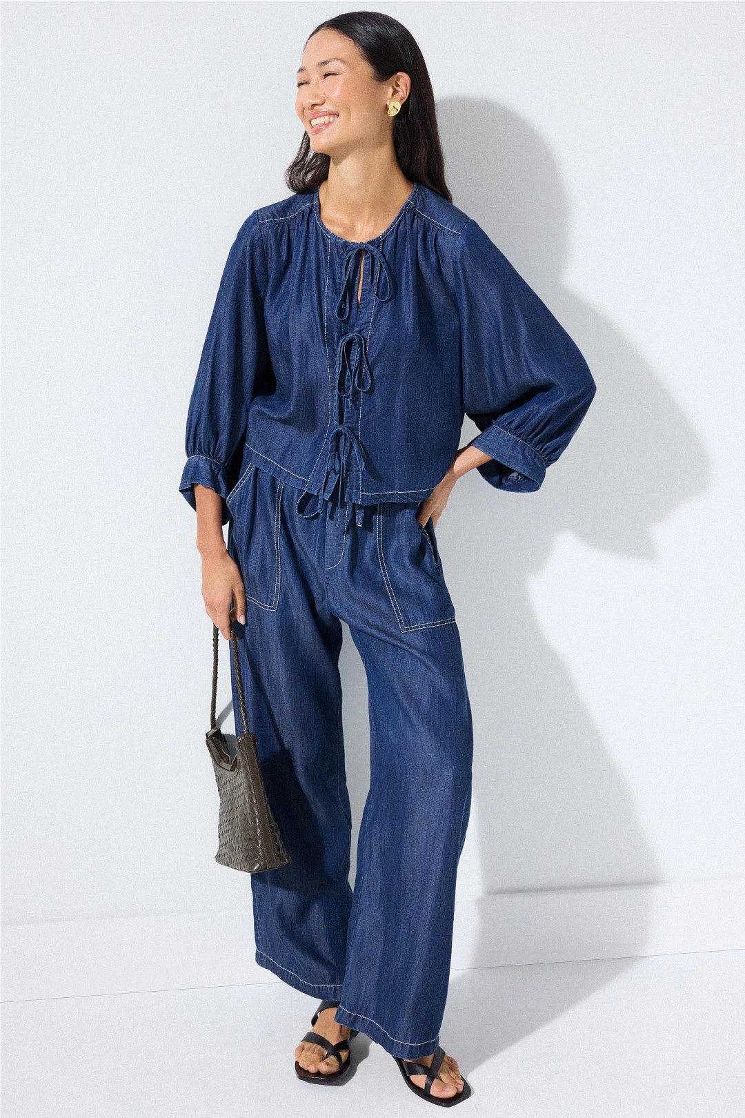 Cassie Lantern Sleeve Top by Fifteen Twenty 3