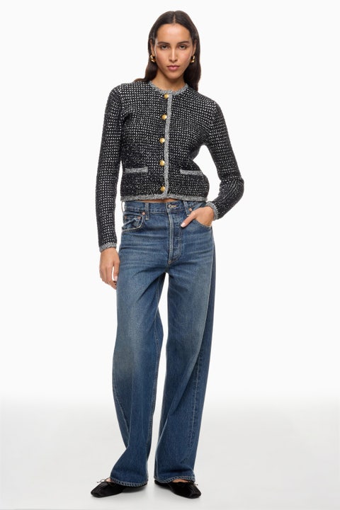 Cardigan Tweed - Negro/blanco - LA OPERA