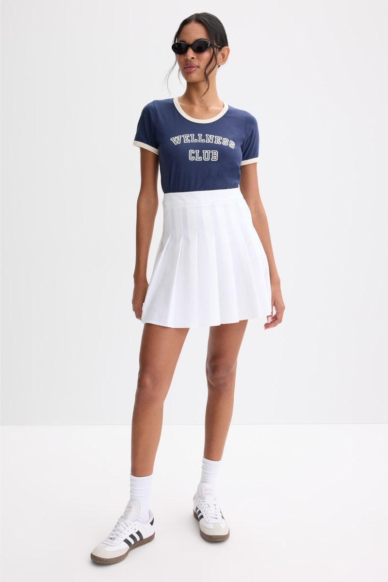 Wellness Club Ringer Tee by Sporty & Rich - Photo 3