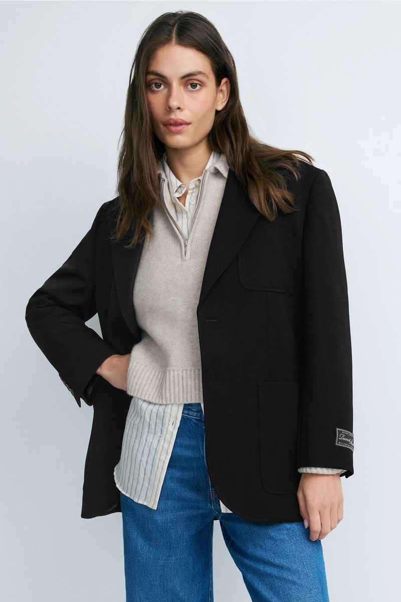 Oversized Wool Blazer by DUNST - Photo 3